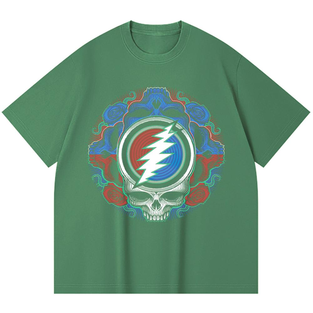 230 Gsm 100% Cotton Heavy Metal T-Shirt  Rock Band Popular Music Print Unisex Heavy Cotton T Shirt