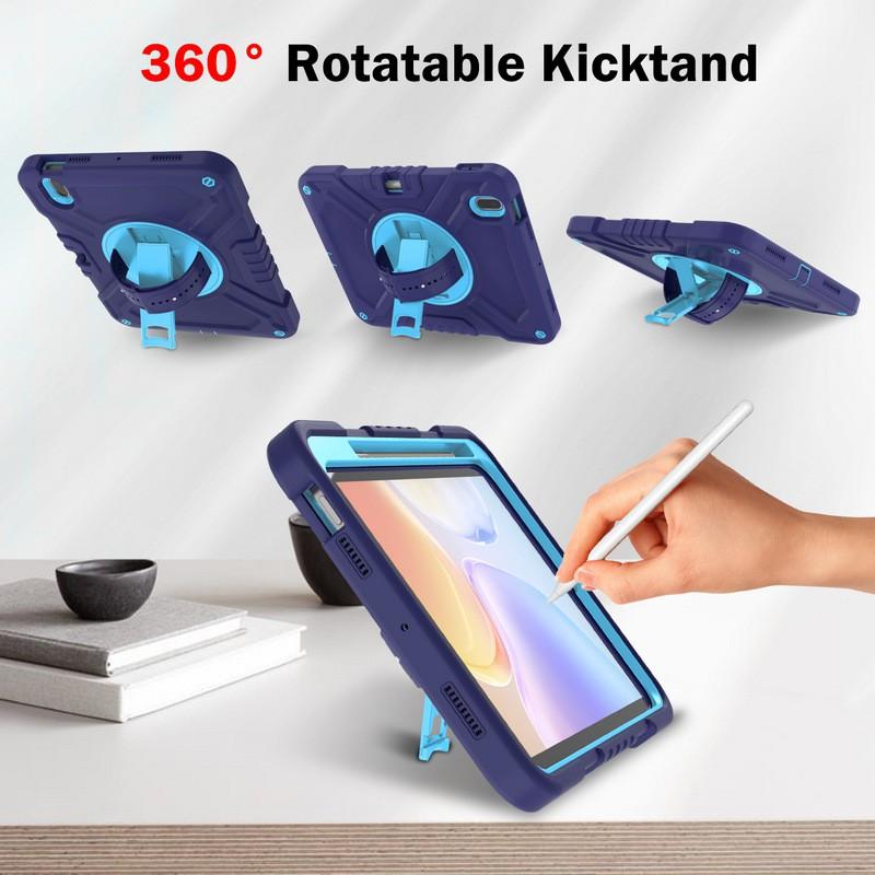 Funda Universal para iPad 10ª Generación 10.9 Pulgadas Pro 11 Air 4/5 Mini 6 Con Soporte Giratorio Correa de Silicona a Prueba de Golpes Incluida