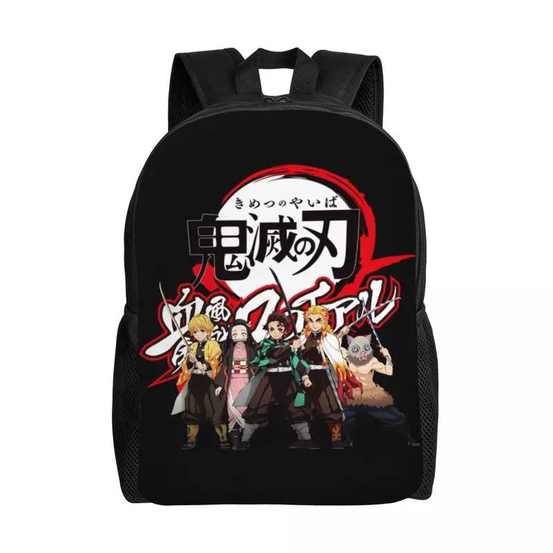 

Персоналізовані рюкзаки-колажі Demon Slayer Muichiro Tokito Чоловіки Жінки Basic Bookbag for School College Kimetsu No Yaiba Bags 41x30x11.5cm