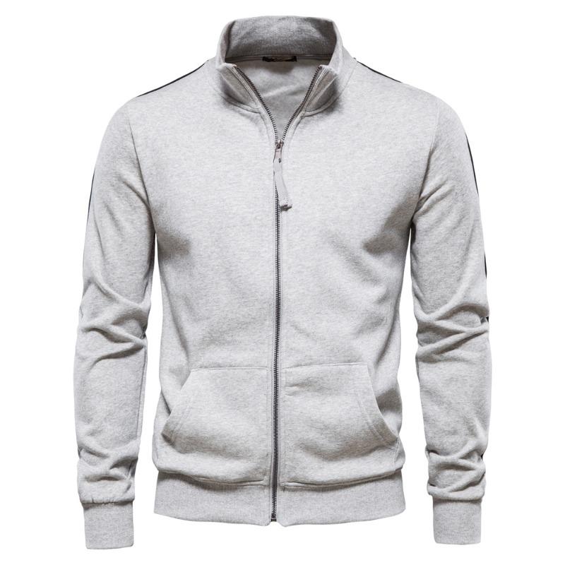 

Men’s Stand Collar Zip Colorblock Sports Hoodie XXL