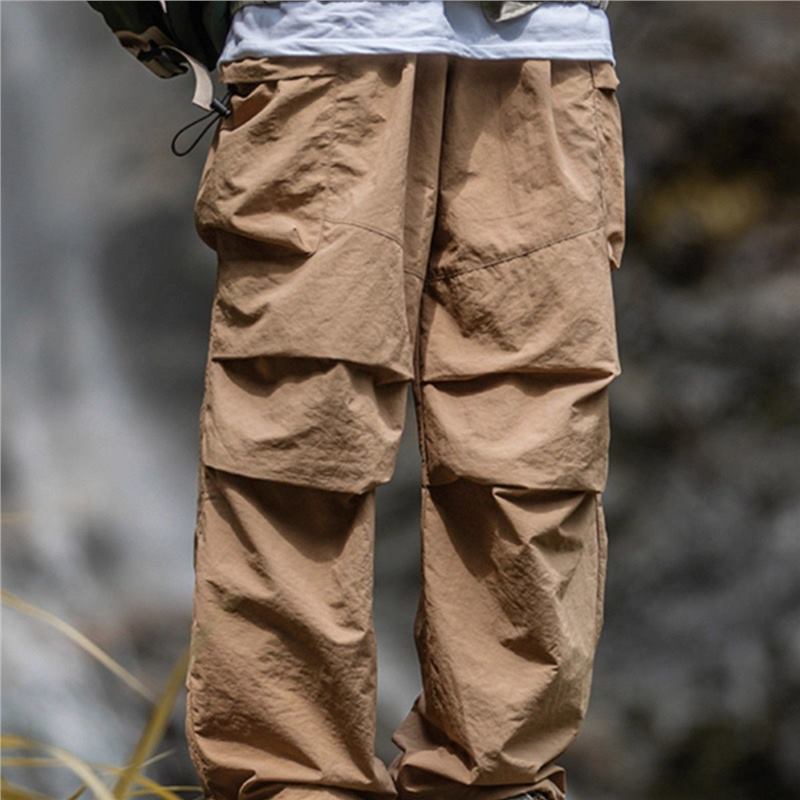 Vintage Baggy Hiking Cargo Pants Men Waterproof Casual Sport Jogging Sping Summer Parachute Pants Outdoor Wide Leg Trousers