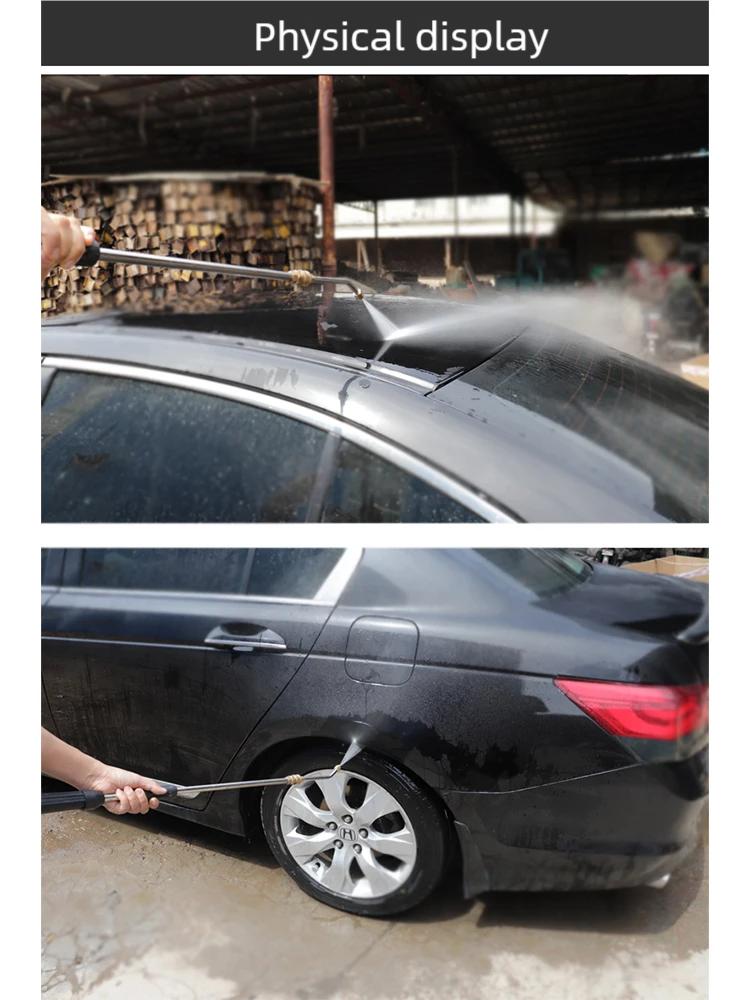 25°/90°/U High Pressure Washer Extension Wand With CurvedHead Rod Cleaning Tool With 1/4 Quick Connector Lance Spear for car