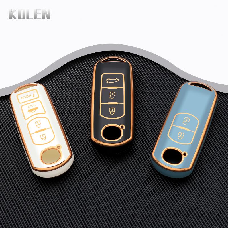 New Tpu Car Remote Key Case Cover Shell For Mazda 2 3 6 Atenza Axela Demio Cx-5 Cx5 Cx-3 Cx7 Cx-9 2 3 4 Buttons Protected Fob