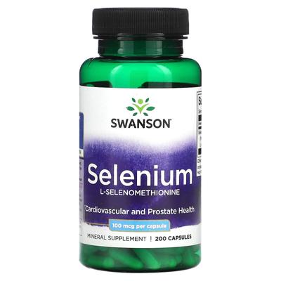 Selen, 100 mcg, 200 Kapseln