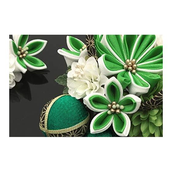 [SOUBIEN] Coming-of-Age Ceremony Hair Accessories, Graduation Kimono Hakama 2-Piece Set: Chrysanthemum, Flower Corsage, Decorative Cord, Tassel,