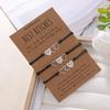 Best Bitch Card Bracelet With Heart Pendant For Gift And Travel Souvenirs