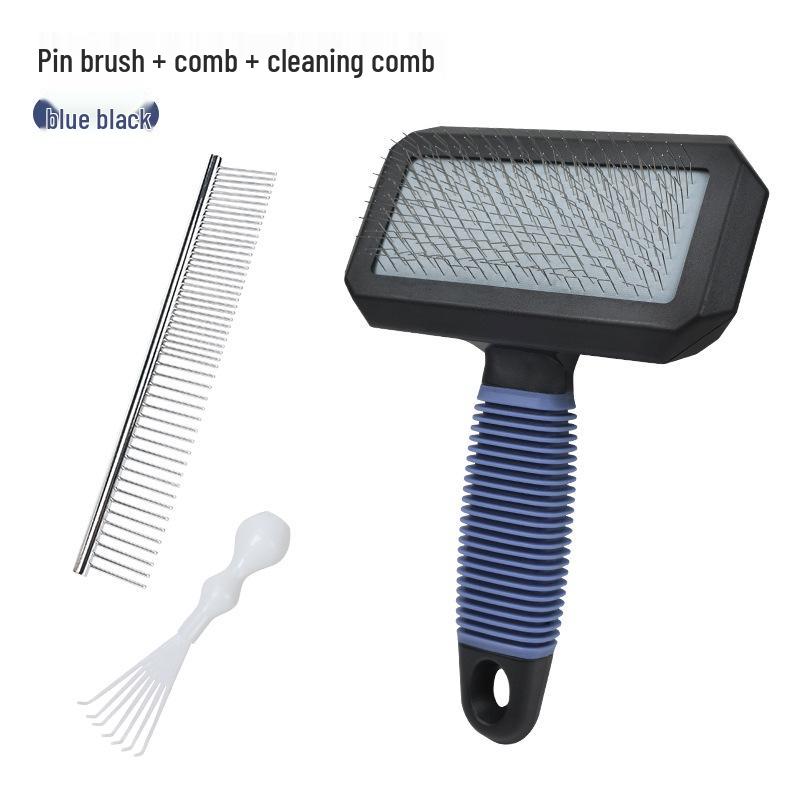 Pet Hair Removal Fluffy Comb - Air Cushion Pin Comb for Dogs & Cats