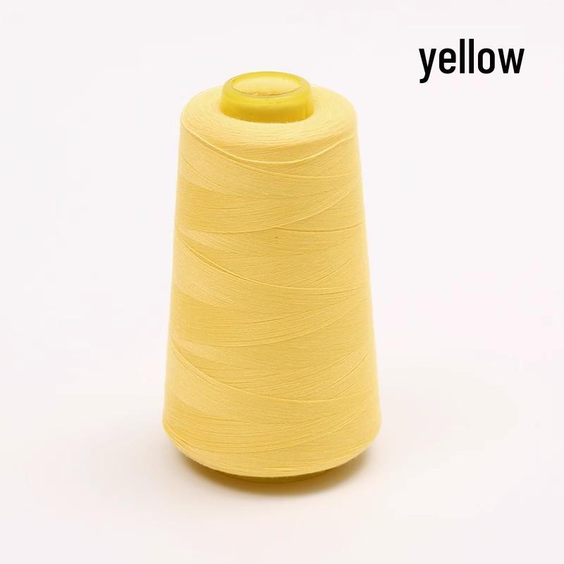 Large Cone of White Polyester Sewing Thread for Machines and Hand Sewing