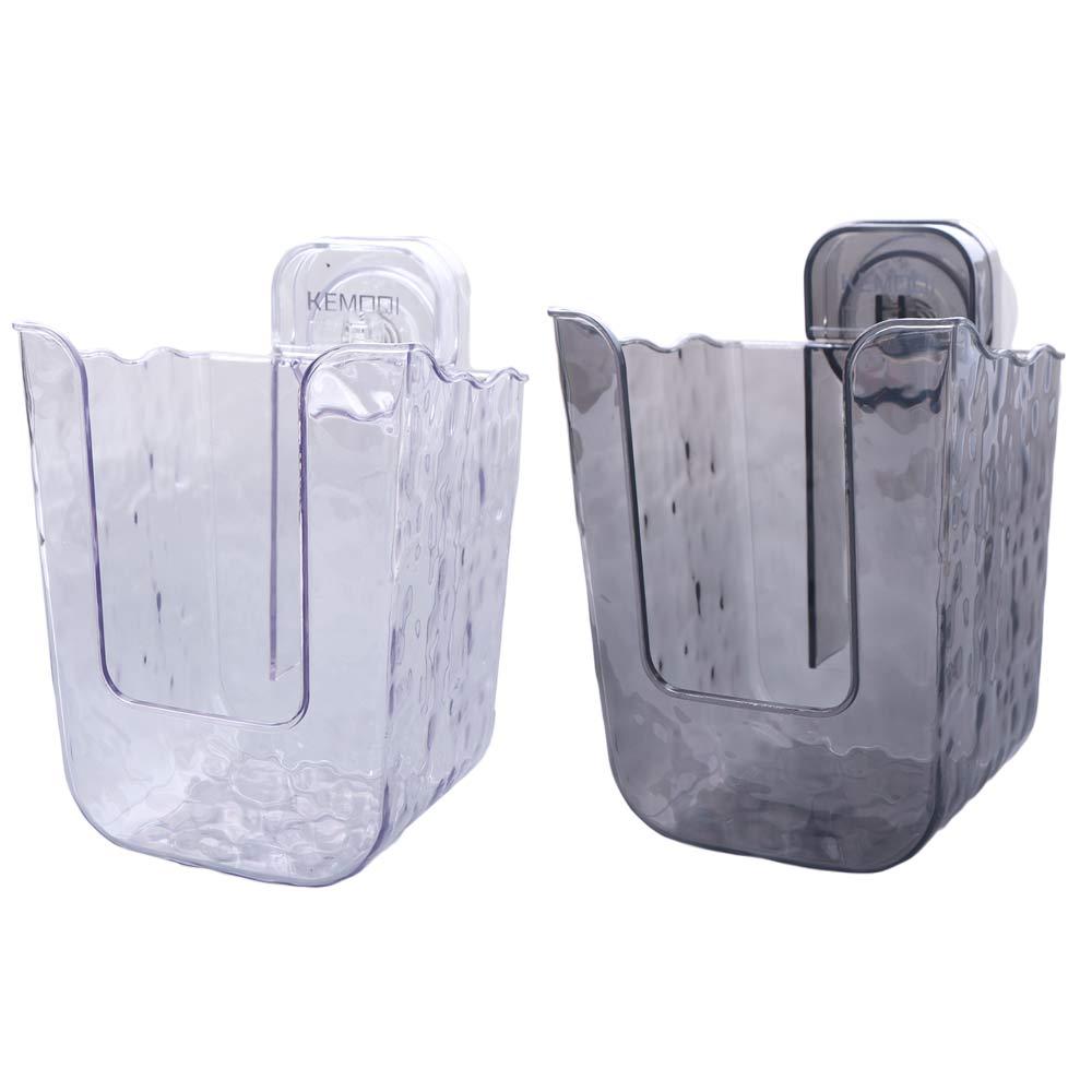 Punch-Free Suction Cup Wet Wipes Storage Box Transparent Wipes Holder Wipes Storage Box Bathroom