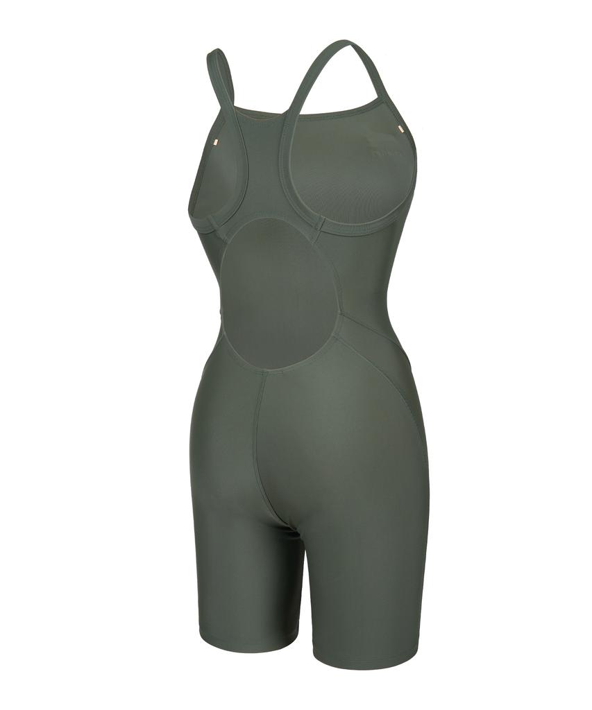Lenomasuyeongbog Women'S Mat Support Bag 3/4 Half-Body Swimsuit Khaki Rn-Ls2G569-Ka