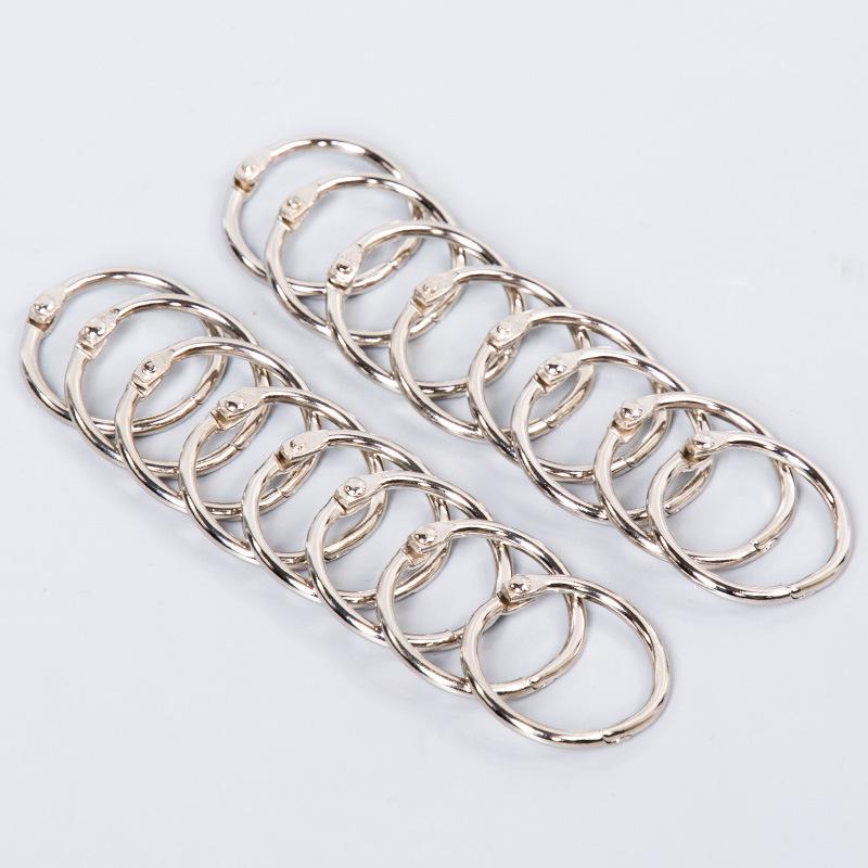 Iron Buckle Loose-Leaf Binding Rings for DIY Albums and Book Storage