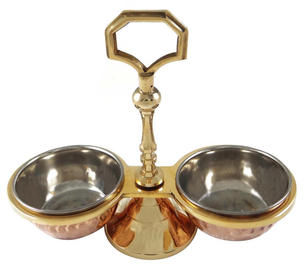 IBA Indianbeautifulart Copper Dinnerware For Indian Best Side Dishes Condiment Pickle Holder 2