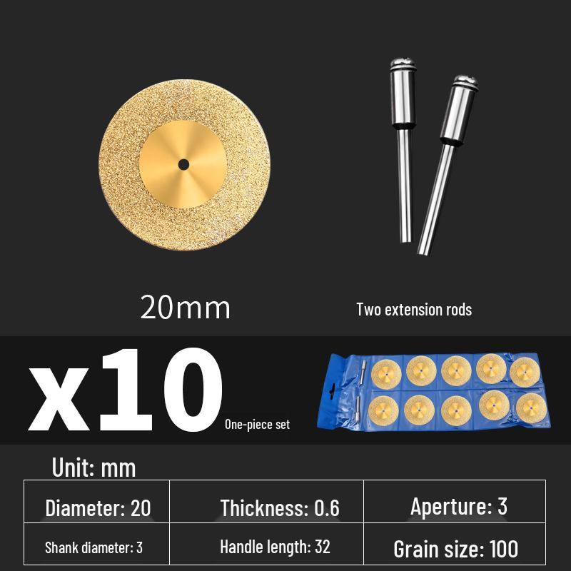 Jade Glass Diamond Abrasive Grout Cleaning Mini Saw Blade, Electric Grinding Disc