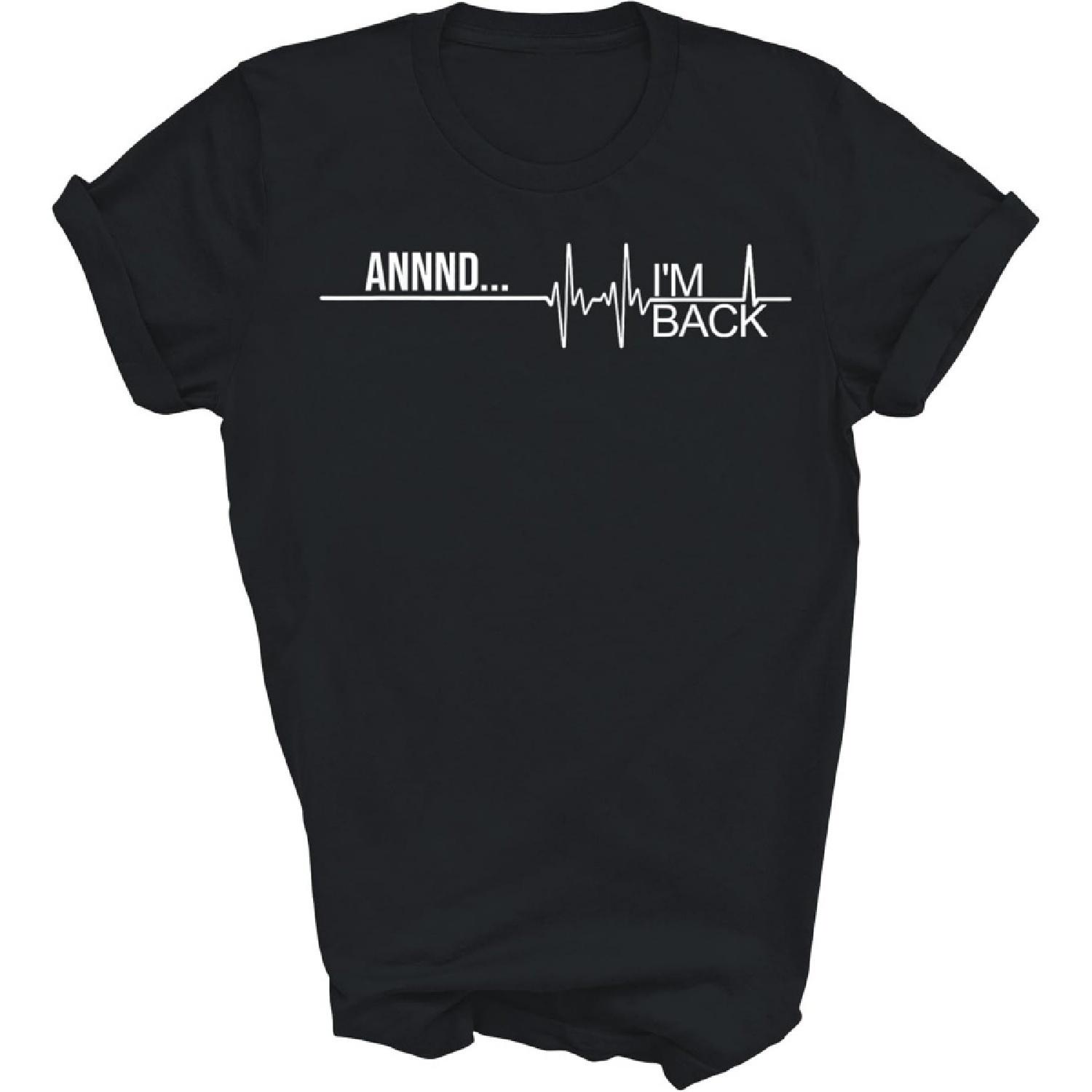 MIRABOZZI Funny Heart Attack Survivor Open Heart Surgery Unisex Shirt Gift Women Men T-Shirt (Black;S) XXXXXL разноцветный