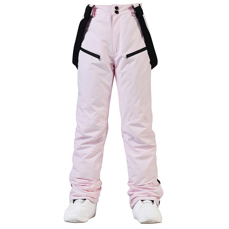 New Style Ski Pants Men and Women Suspender Ski Pants Winter Windproof Waterproof Warm Thickened Single-board Double-board Ski Pants
