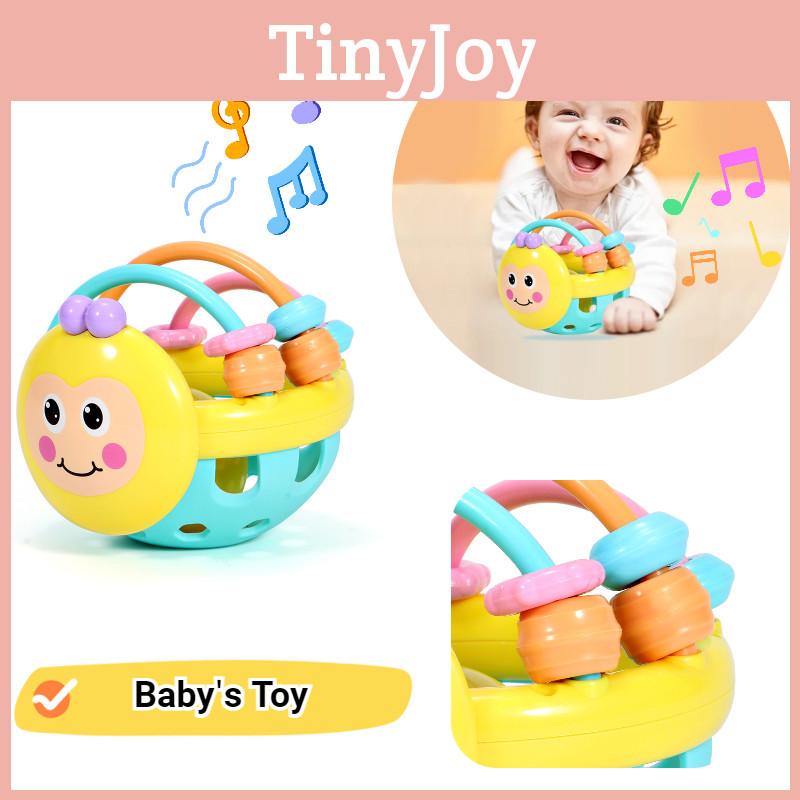 Colorful Baby Bee Soft Gel Bed Bell Rattle Toy Hand Grasping Ball Toy Children's Puzzle Toy