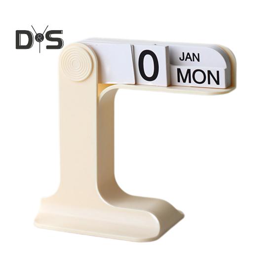 

Перекидной вечный календарь 2024-2025 Пластиковый настольный календарь Ежемесячный еженедельный органайзер Ежедневный график Планировщик настольного украшения Домашний офис Декор белый