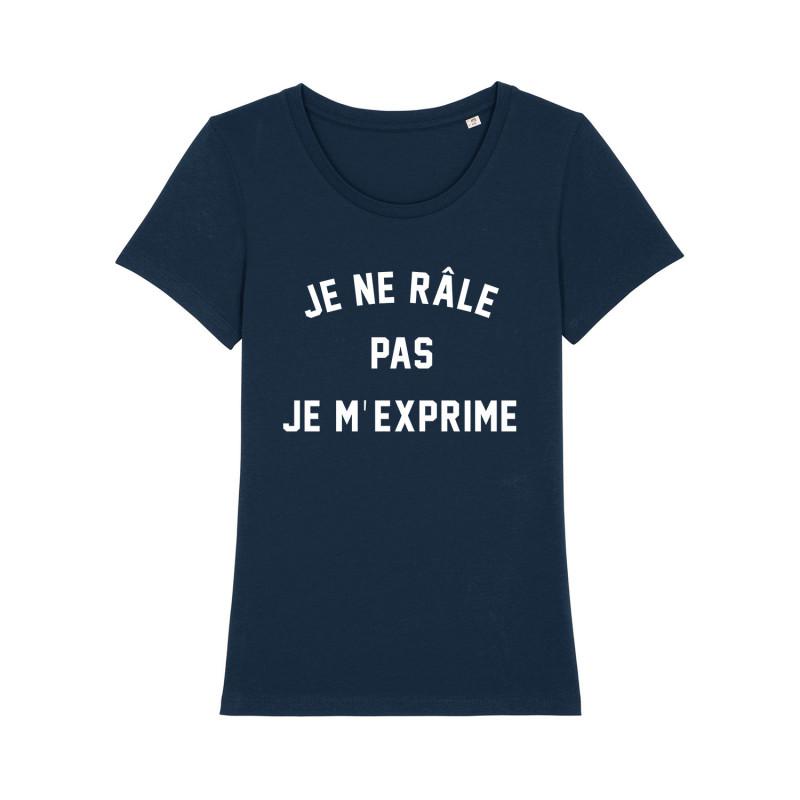 Camiseta feminina - NÃO COMPLETO, ME EXPRESSO S azul marinho