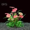 Artificial Aquatic Plants Fade-resistant Simulation Plastic Hydroponic Grass Vibrant Aquarium Landscape Decor for Fish Reptile Tanks