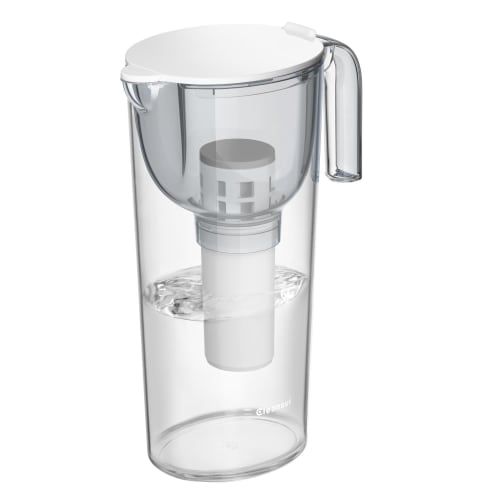 [.co.jp Exclusive] Cleansui Water Purifier, Jug-Style, with Alkaline Cartridge (1 Cartridge), Gray [Main Unit CP514-GR], Filtered Water Capacity: 1.0L