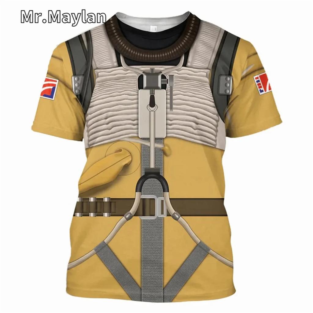 Darth Vader Cosplay Kostüm T-Shirt 3D Vollständig bedruckt Herren T-Shirt Neue Mode Kurzarm