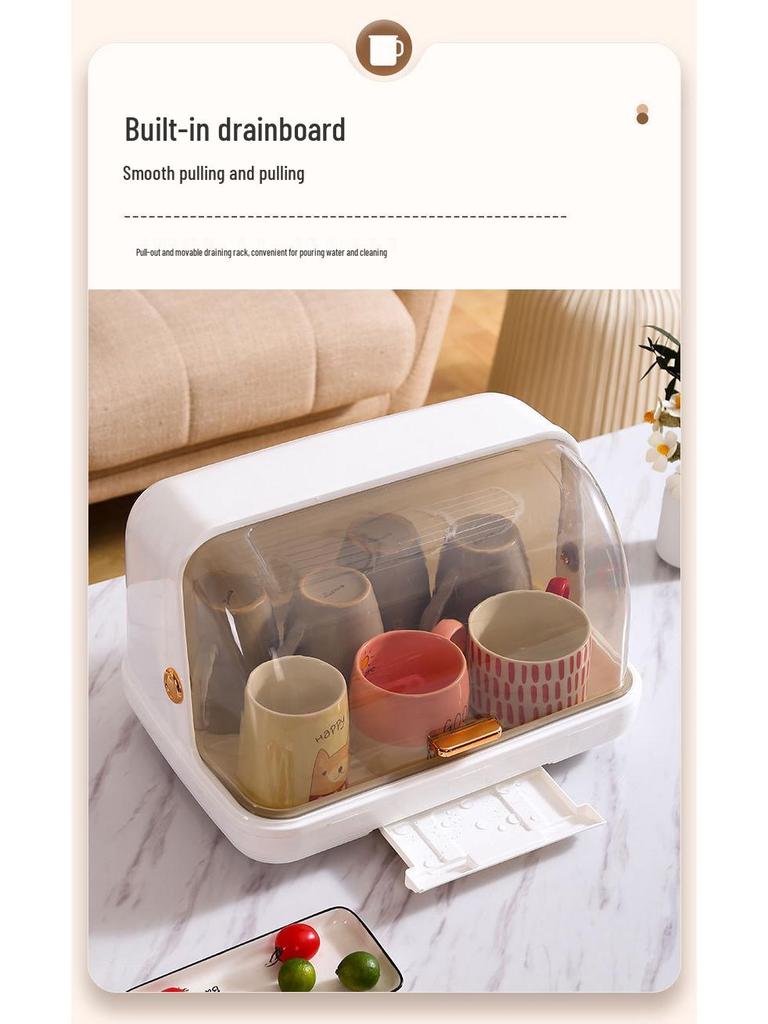 Glass Cup Drying Rack and Dustproof Holder for Wine and Water Glasses