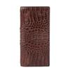 Brown Alligator Leather Long Wallet Dbwa2e716