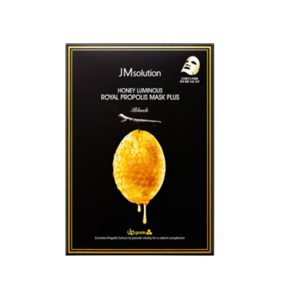 JMSOLUTION Honey Luminous Royal Propolis Mask Plus 30ml (30 Sheets) | Nourishing & Radiance-Boosting Honey Mask for Glowing Skin