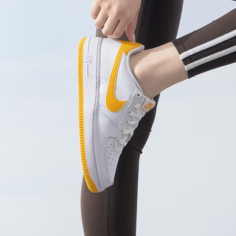 Nike Air Force 1 GS White University Gold Kids Sneakers FV5948-109