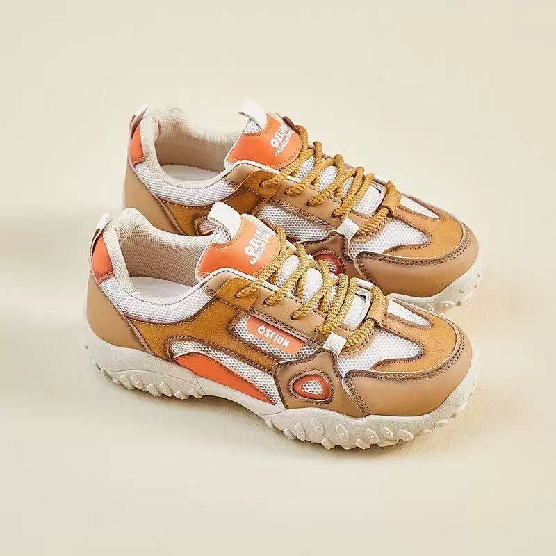 ins Korean version of the new dad shoes for women 2025 spring student sports running casual thick-soled heightening sports shoes for women