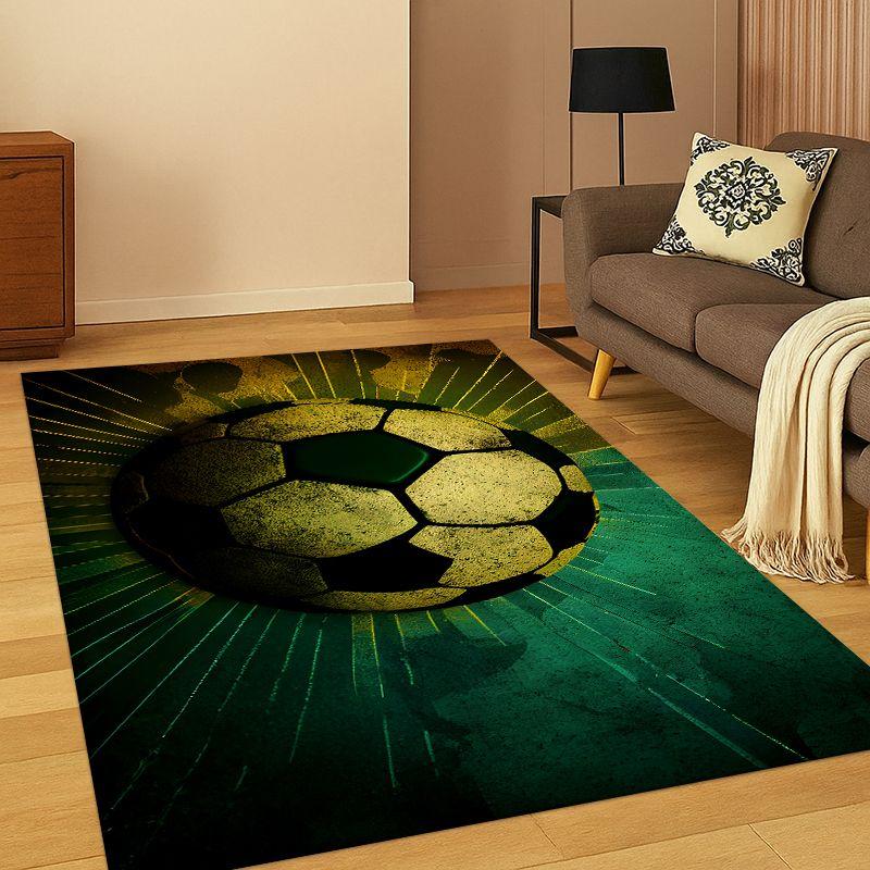 Classic Football Field Soccer Sport Carpet Rug for Bedroom Living Room Sofa Playroom Doormat Home Decor,Kid Area Rug Non-slip 40x60cm