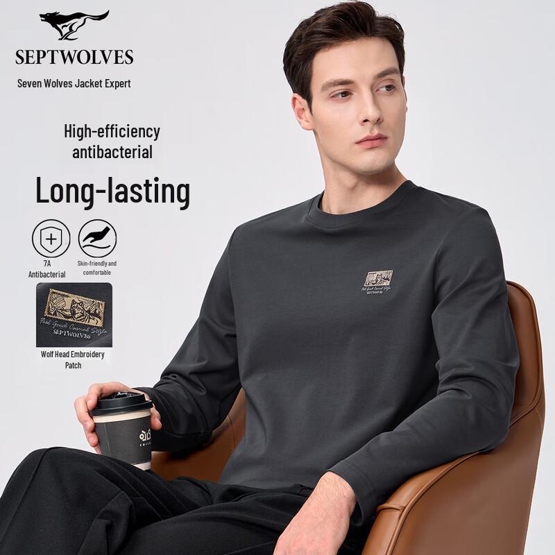 Septwolves Men s 7A Antibacterial Long-Sleeve T-Shirt XL