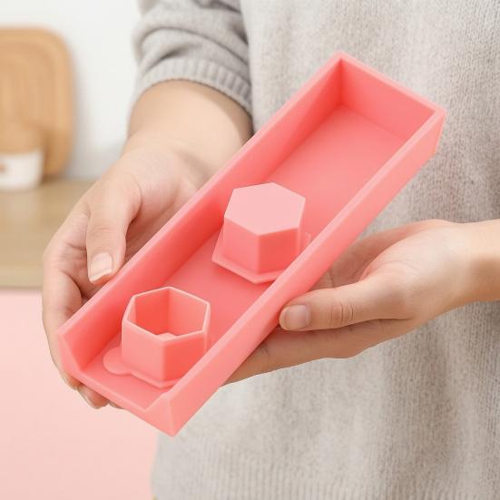 Yousheng Hexagonal Cake Mold, Durable PLA Biscuit Mold, Non-Deformable Easy Clean Baking Tool, for Uniform Flat Cookies And
