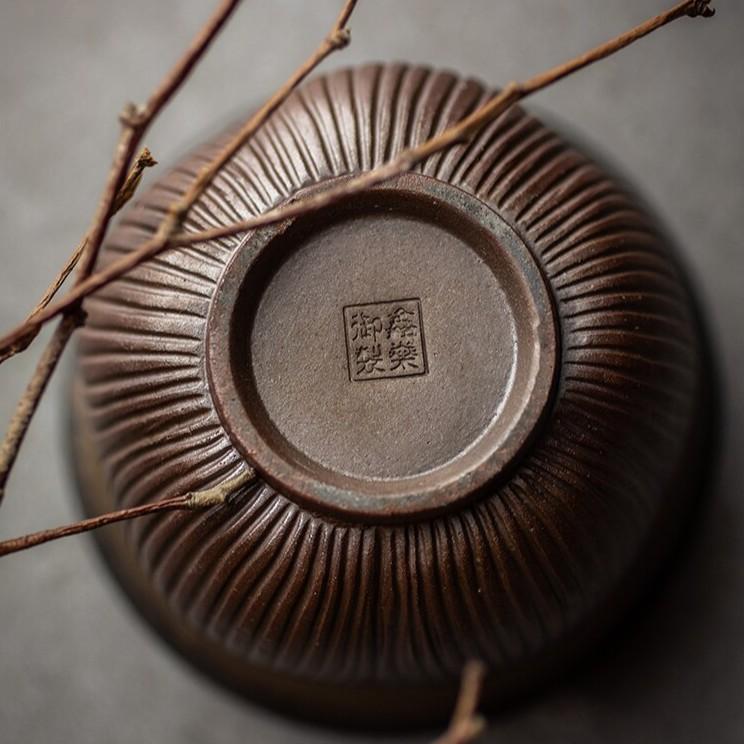 170ml Ceramic Gaiwan Vintage Tea Cup Japanese Style Tea Bowl