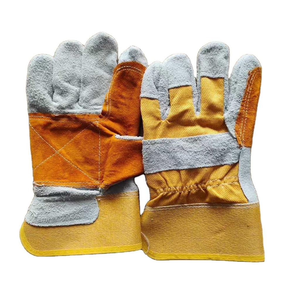 Welding Safety Gloves Durable Leather Gloves Puncture Resistant Gloves Labor Protection Gloves Industrial Working Gloves
