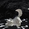 Ghostly Kitten Figurine Halloween Resin Animal Statue Decoration for Holiday Party Centerpieces Indoor and Outdoor Use