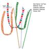Interactive Cat Stick Toy Playing Teaser Wand with Crisp Bells Scratch-Resistant Bite-Resistant Cute Cartoon Relieve Boredom Soft Cat Tease Stick