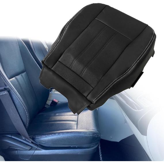 GXARTS Driver Or Passenger Side Bottom Lower Replacement Perforated Leather Seat Cover Black Fit for Chrysler Town & Country 2011 2012 2013 2014 2015