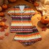 Women's Halloween Print Pajama Set Two-Piece Comfortable Sleepwear