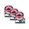 3/5/10PK 12mm Standard Label Tapes Compatible for EPSON LW-400 LK-4WBN SS12KW SS18KW Label Ribbon for KingJim SR230C Label Maker