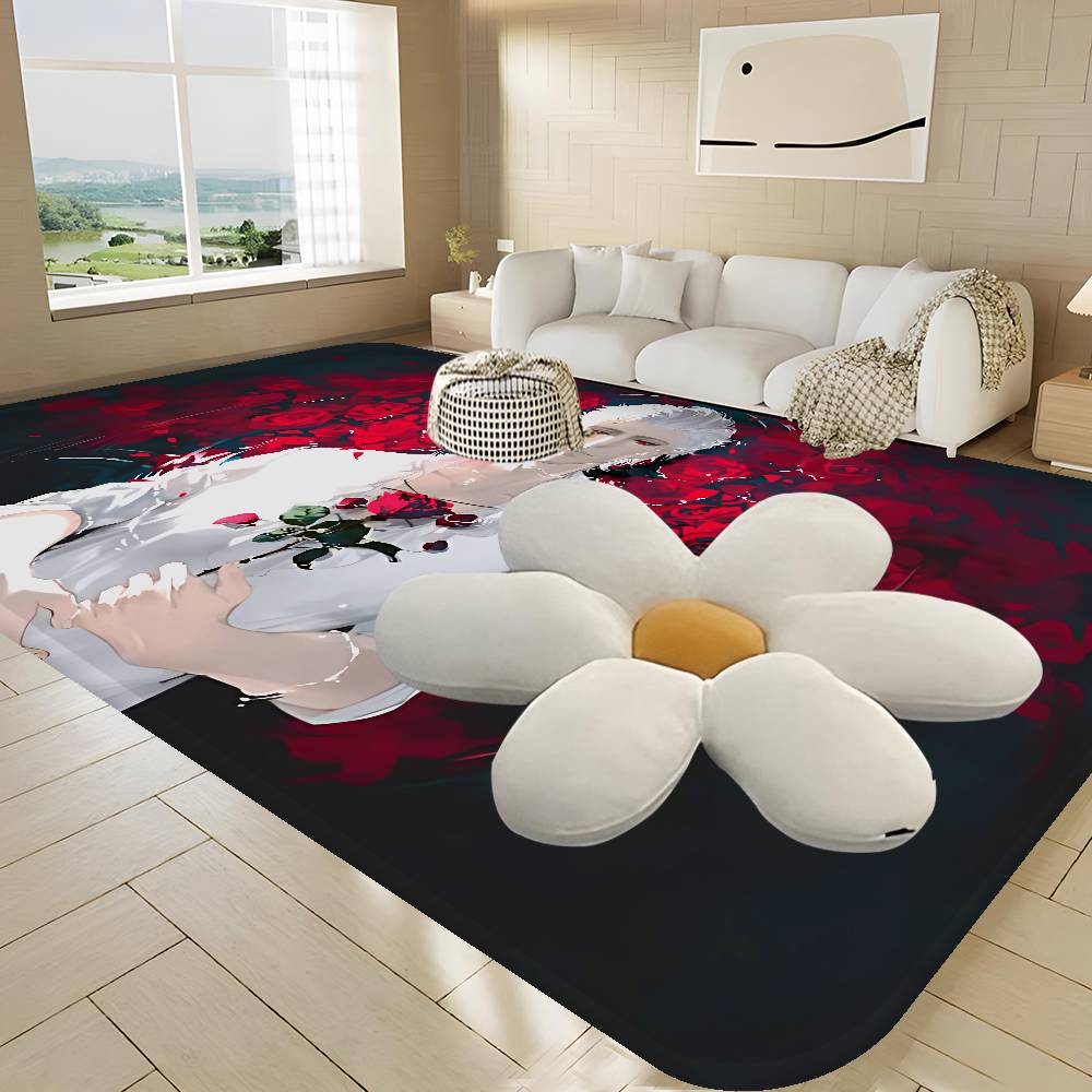 A-Astarion Fußmatte Waschbar Rutschfest Wohnzimmer Sofas Stühle Bereichsmatte Küchen-Fußmatte Teppich