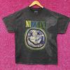 Nirvana Dead Smiley Face Acid Wash Grunge T-Shirt