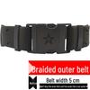 Churong Army Green Woven Canvas Waist Belt