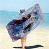 Personalized Coco Movie Poster Collage Beach Towel Microfiber Beach Towel Thin Absorbent for Beach Swimming Yoga Bath Sports. 091094