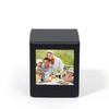 Klappbox 3 Zoll Fotoaufbewahrung Magnetische Leder Foto-Display-Organisator Große Kapazität Dekorative Spielkarten-Aufbewahrungsbox