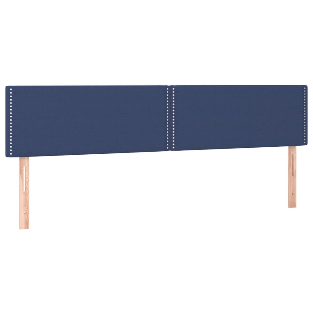 Bed Frame without Mattress Blue 120 x 190 cm Fabric