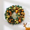50CM Christmas Wreath & 2.7M Garland Set - Festive Door & Wall Decor