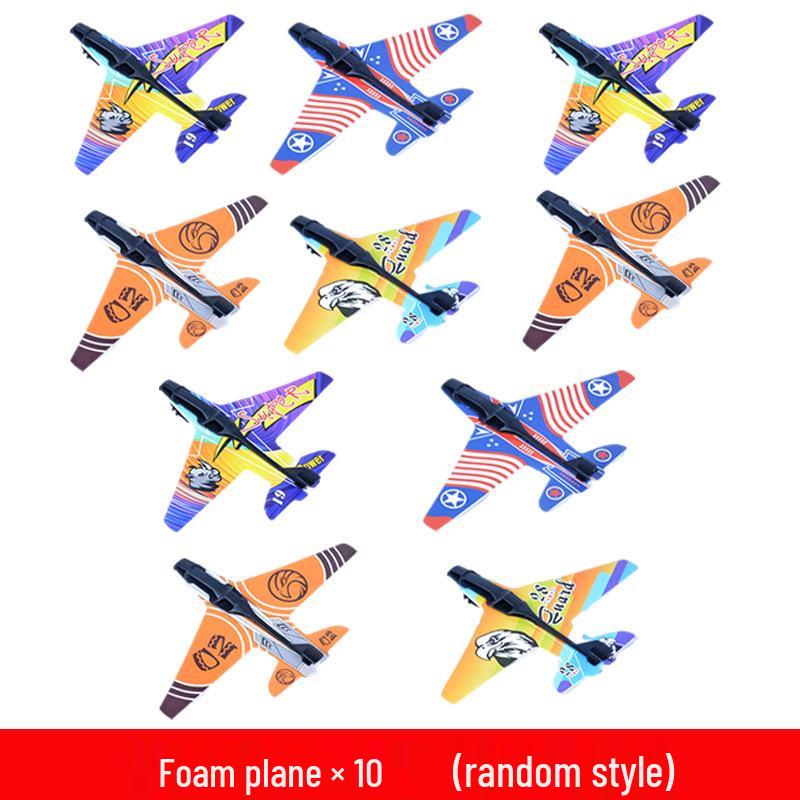 Catapult Foam Glider Airplane Toy - Continuous Fire Duel for Kids, Boys & Girls Outdoor Shooting