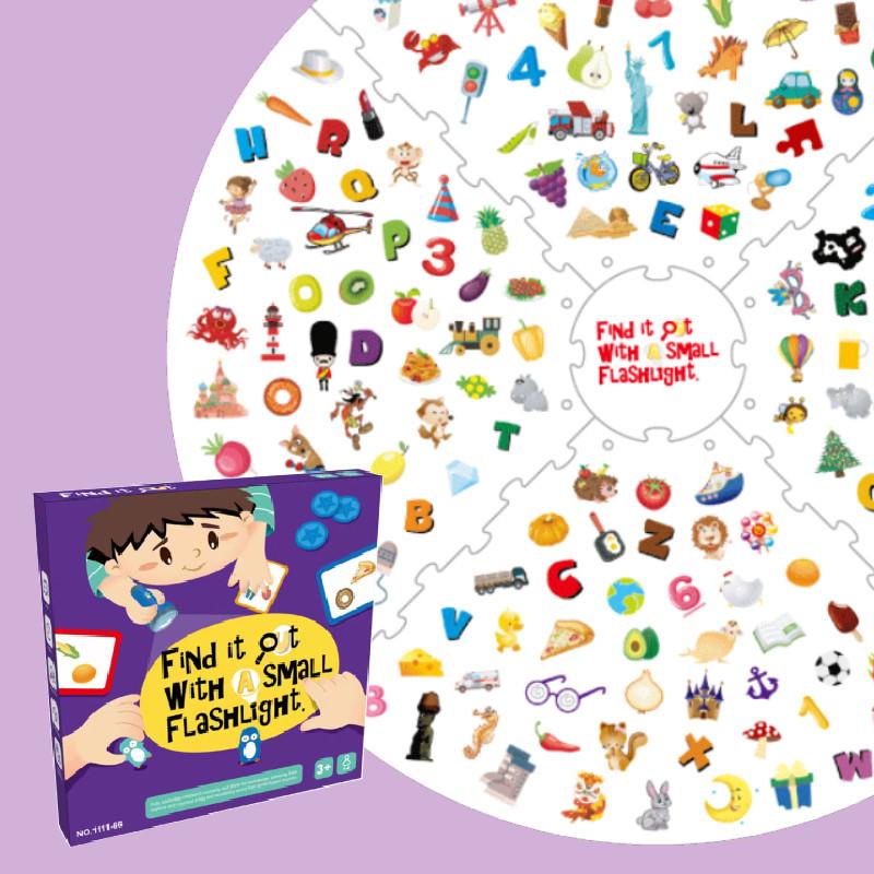 It Find Out Puzzle Game Kid Toy Interactive Parentchild Learning Flashlight