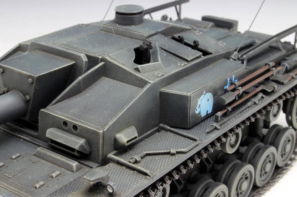 PLATZ Girls & Panzer the Movie: Sturmgeschutz III Ausf. F Hippo Team 1/35 Scale Plastic Model Kit GP-27
